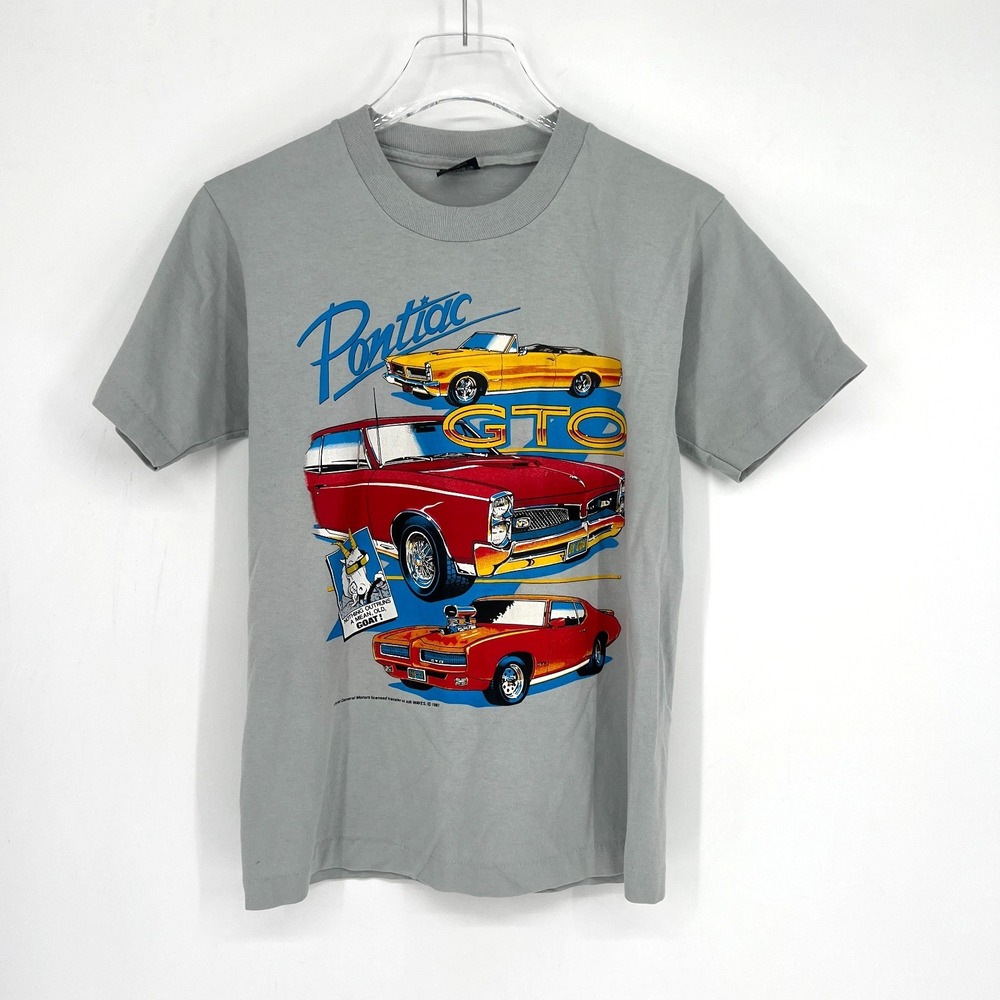 Vtg‎ Pontiac GTO Shirt Mens S Screen Stars Best 80s General Motors Graphic Cars